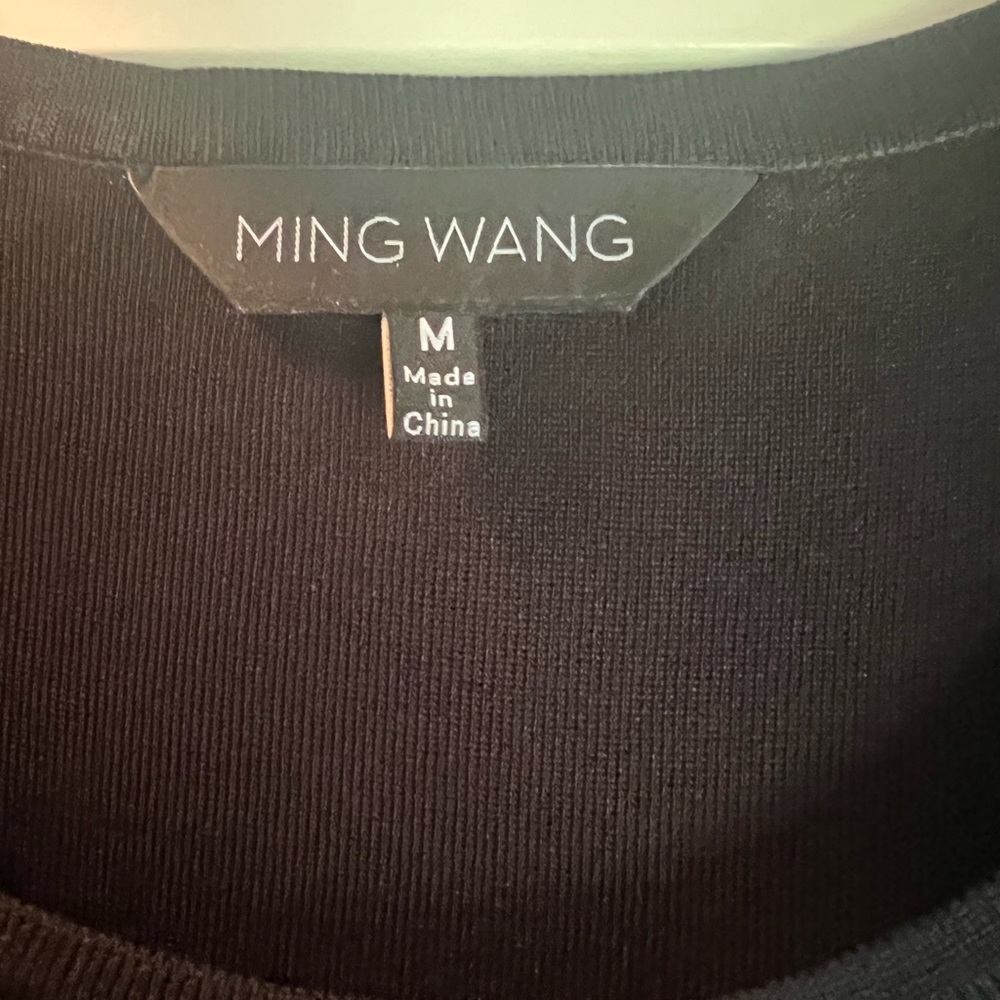 Ming Wang Top Medium Black Euc - image 2
